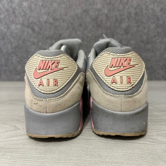 Nike Air Max 90 Vast Grey Pink String CW7483-001 Mens Size 12 Shoes Sneakers